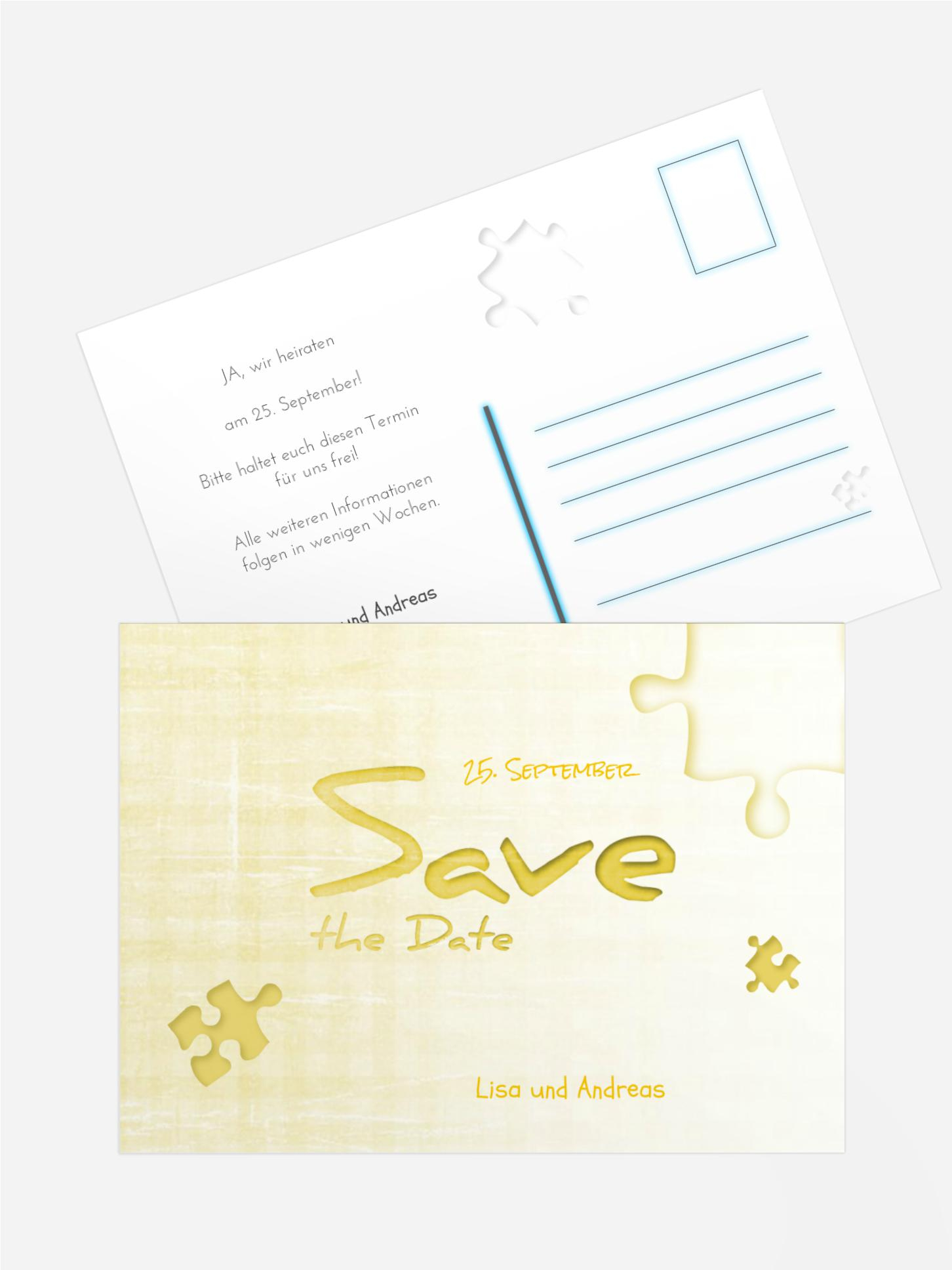 Save the Date Puzzle