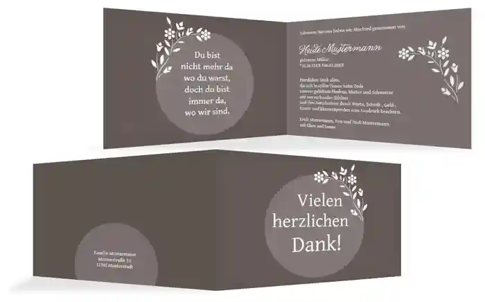 Dankeskarte Kreis quer