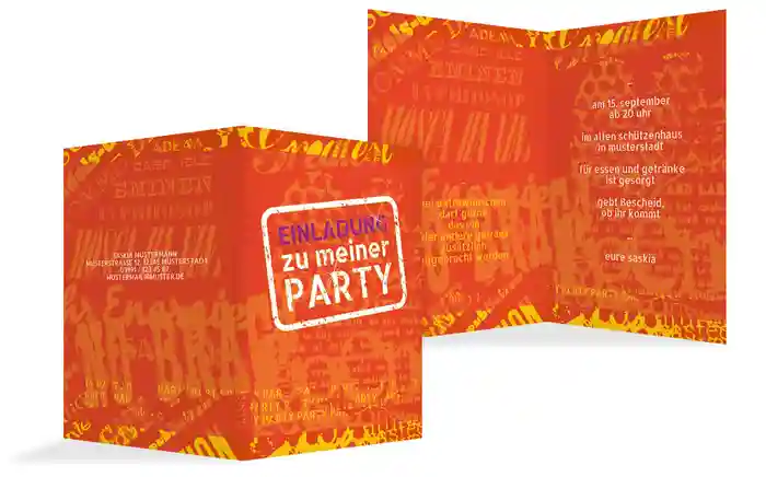 Einladung zum Geburtstag Party