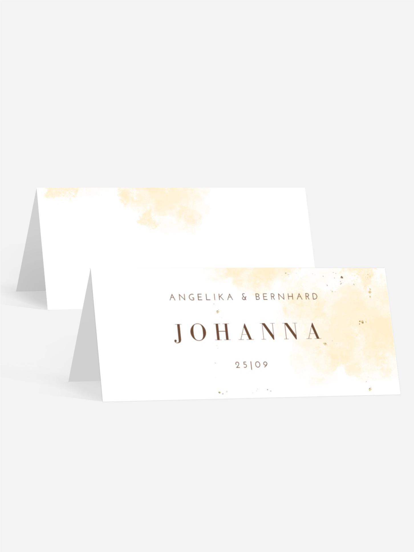 Tischkarte Geblendet