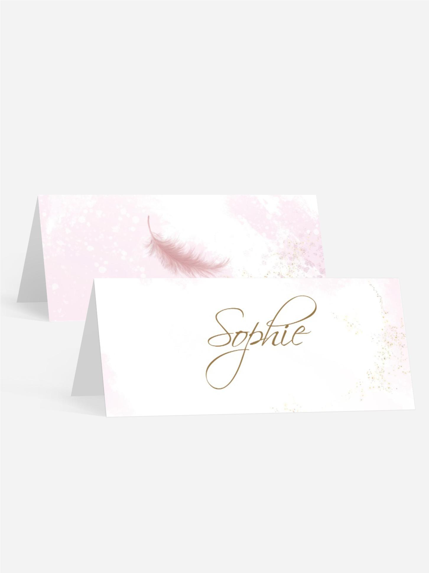 Tischkarte Kommunion Leichtigkeit