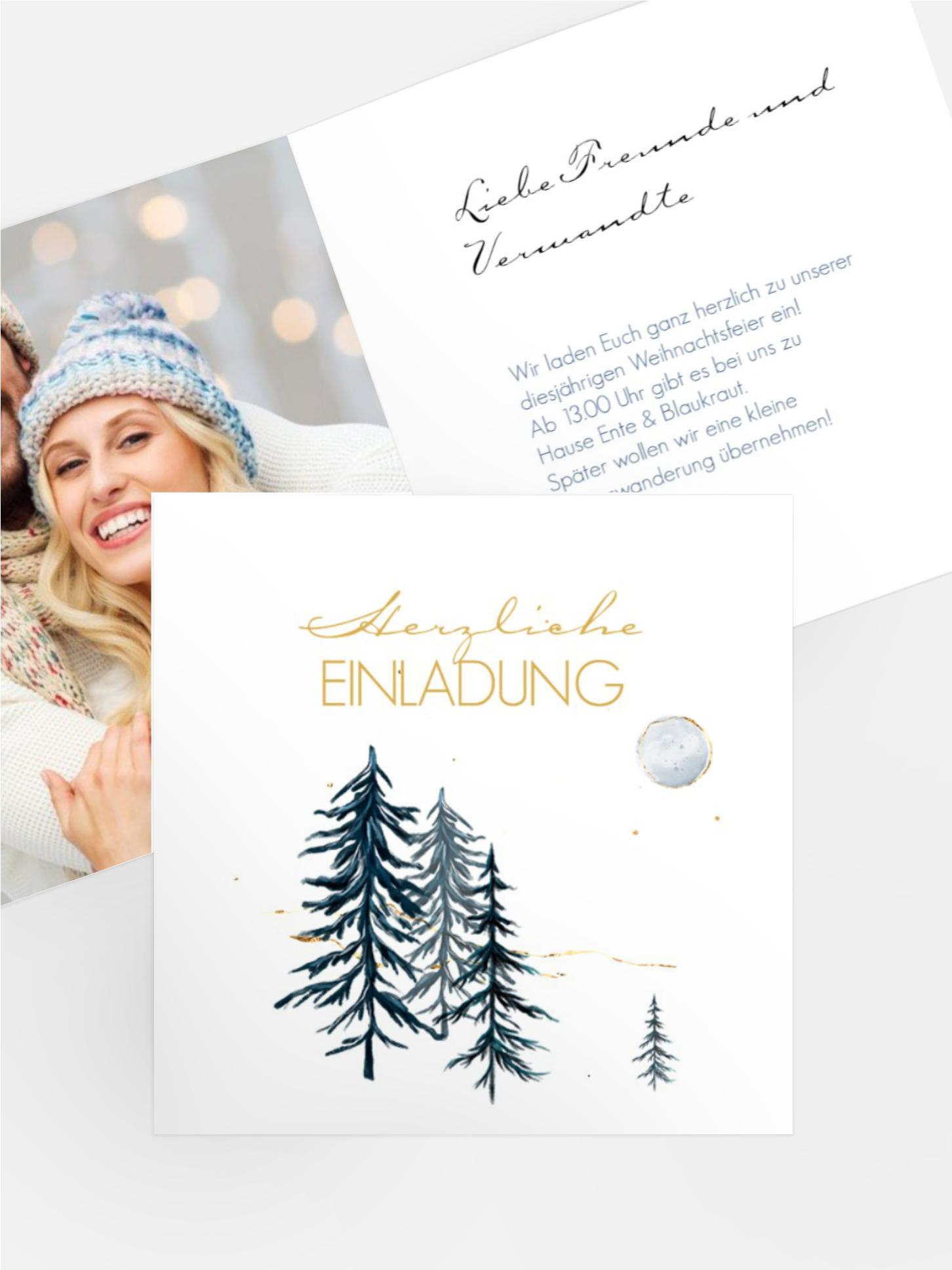 Foto Weihnachtseinladung Heiliger Abend