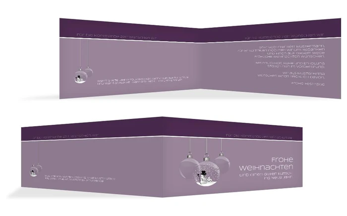 Weihnachtsgrußkarte Geschäftlich Schneekugel Weihnachtsgrußkarte Geschäftlich Schneekugel