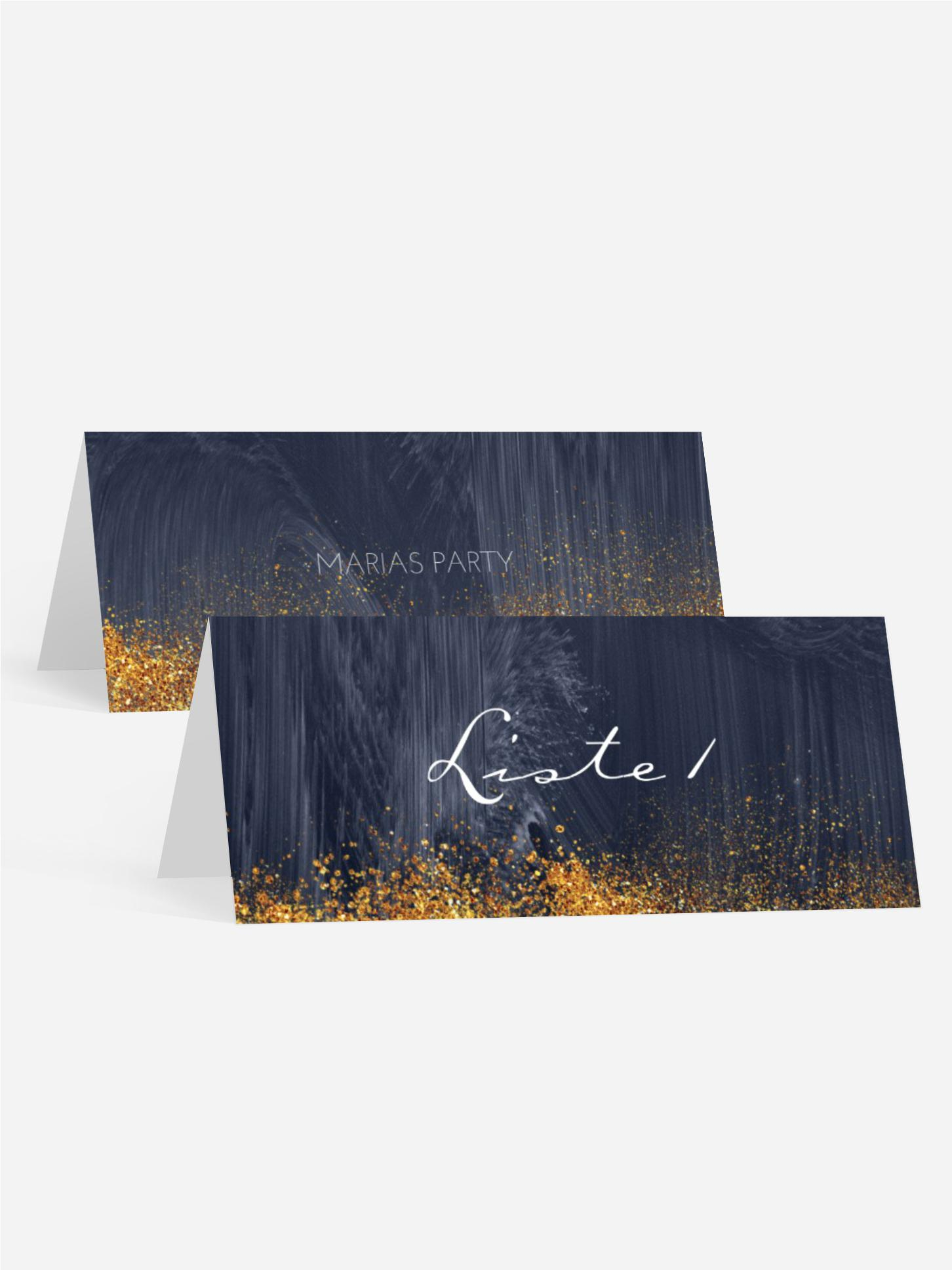 Tischkarte Geburtstag Glamour