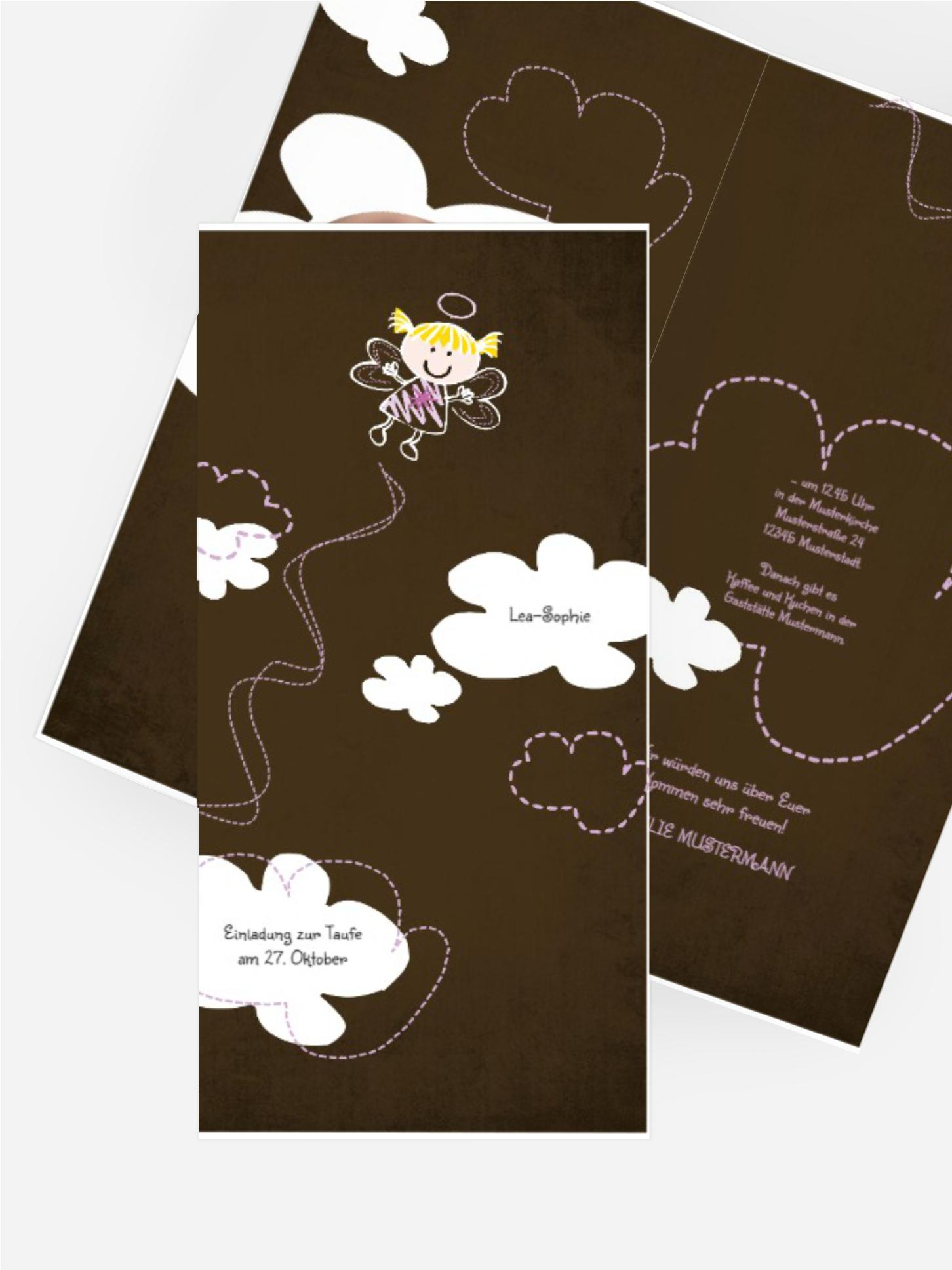 Taufkarte Engelchen