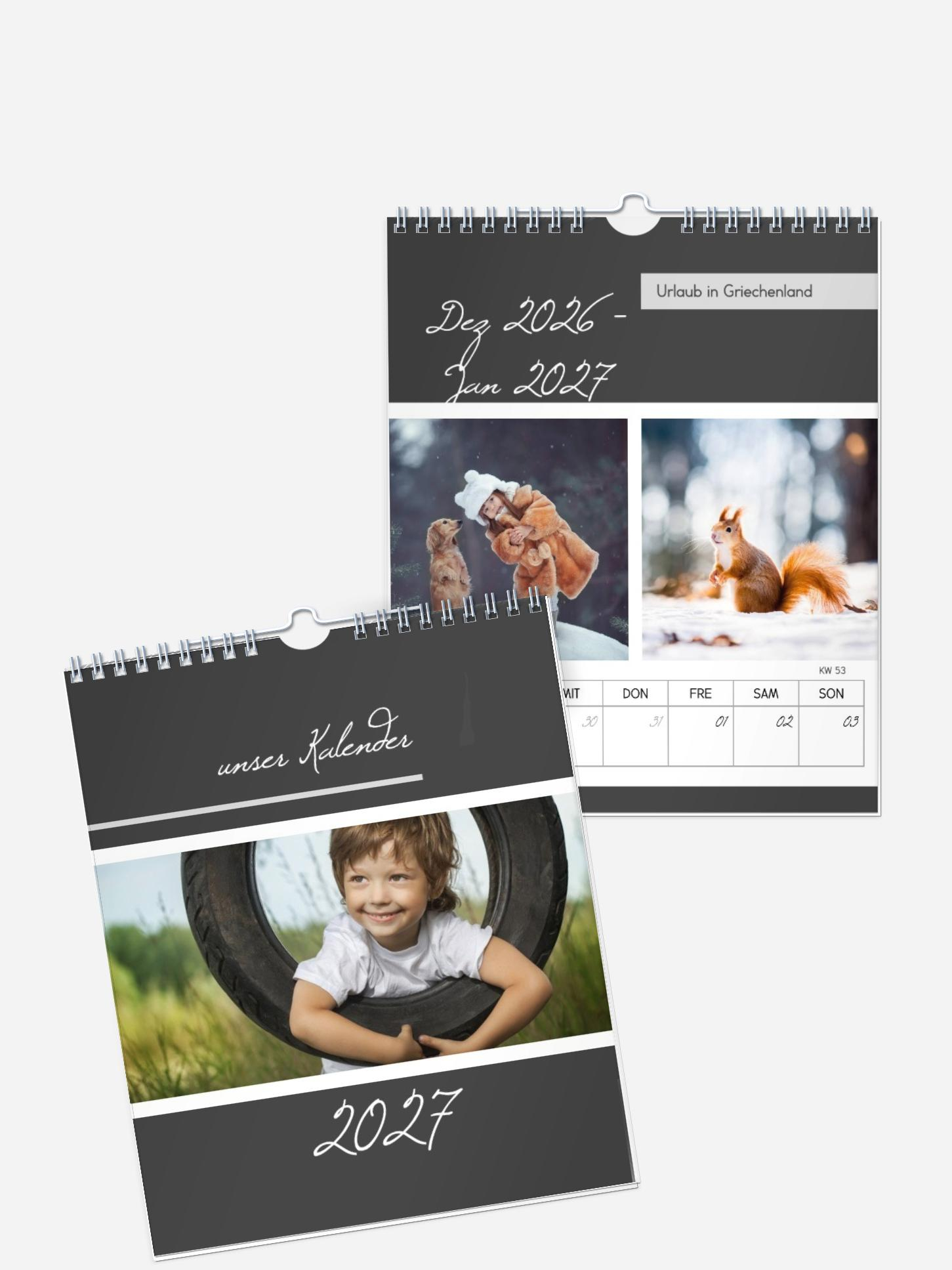 Wochen-Wandkalender Erinnerungen
