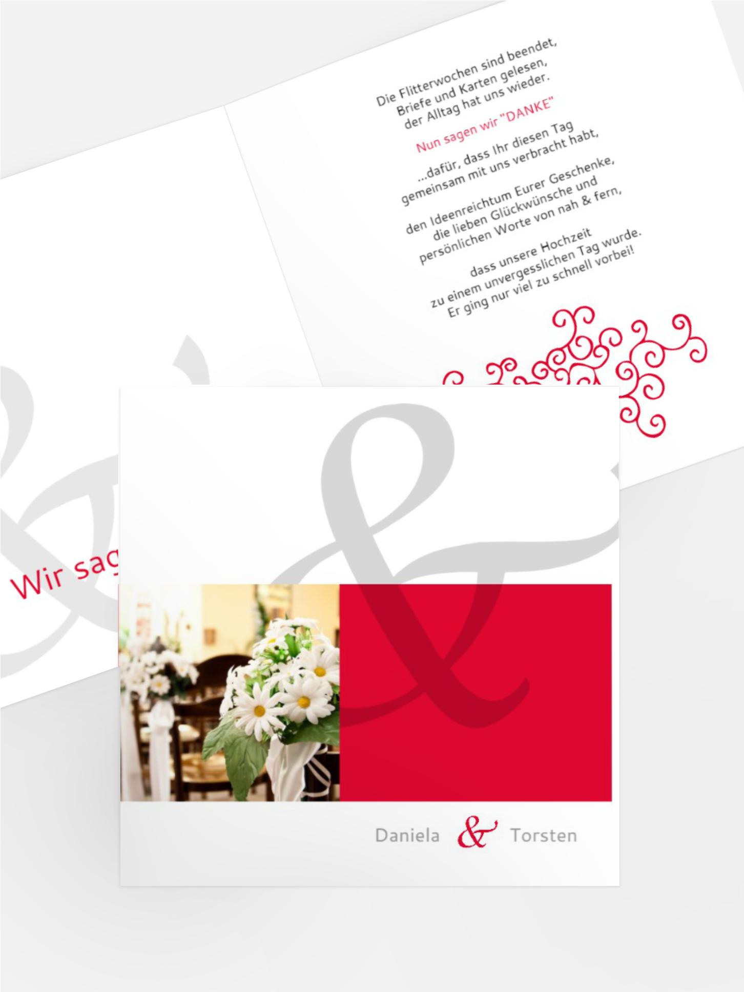 Dankeskarte Band der Liebe