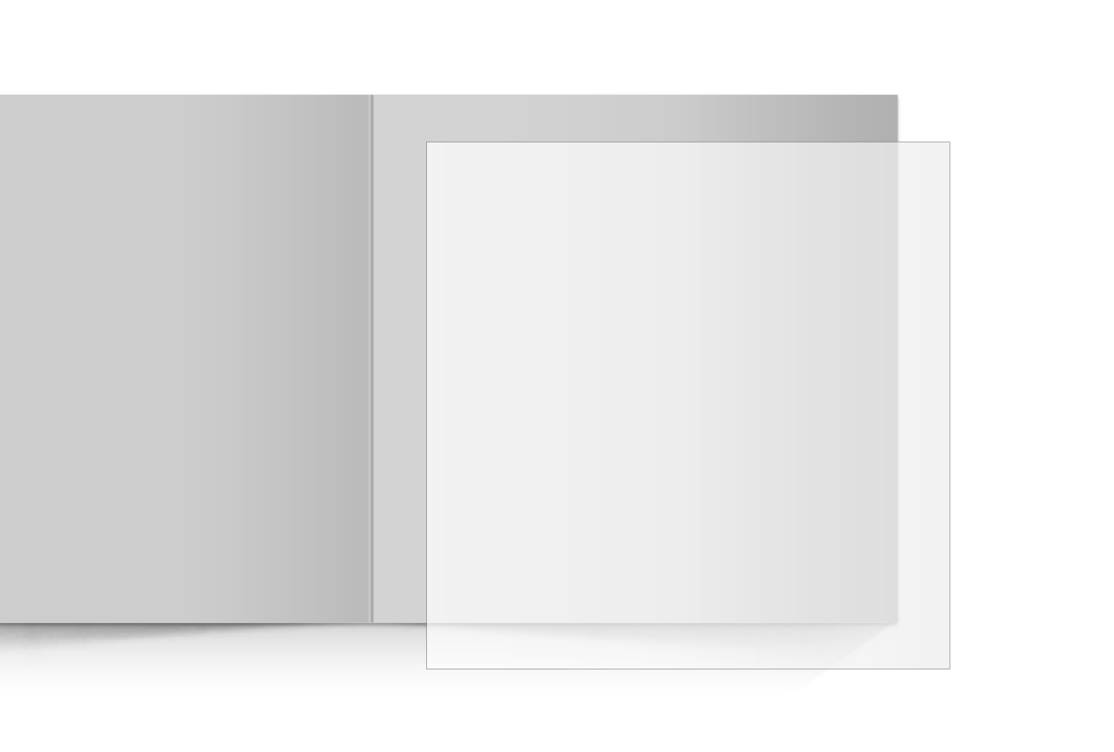 transparentes Einlegeblatt 145x145 mm transparentes Einlegeblatt 145x145 mm