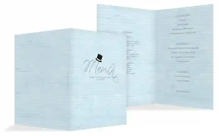 Menükarte Kette Zylinder