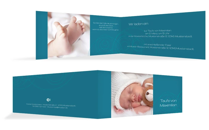 Einladung Taufe Circles