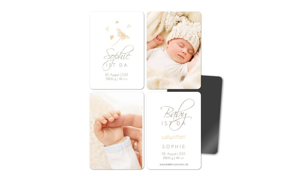 Fotomagnete zur Geburt Rankenstrang