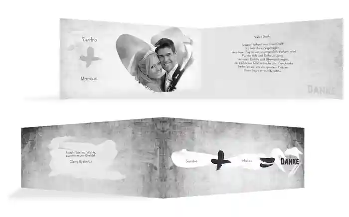 Dankeskarte Du+Ich=Liebe