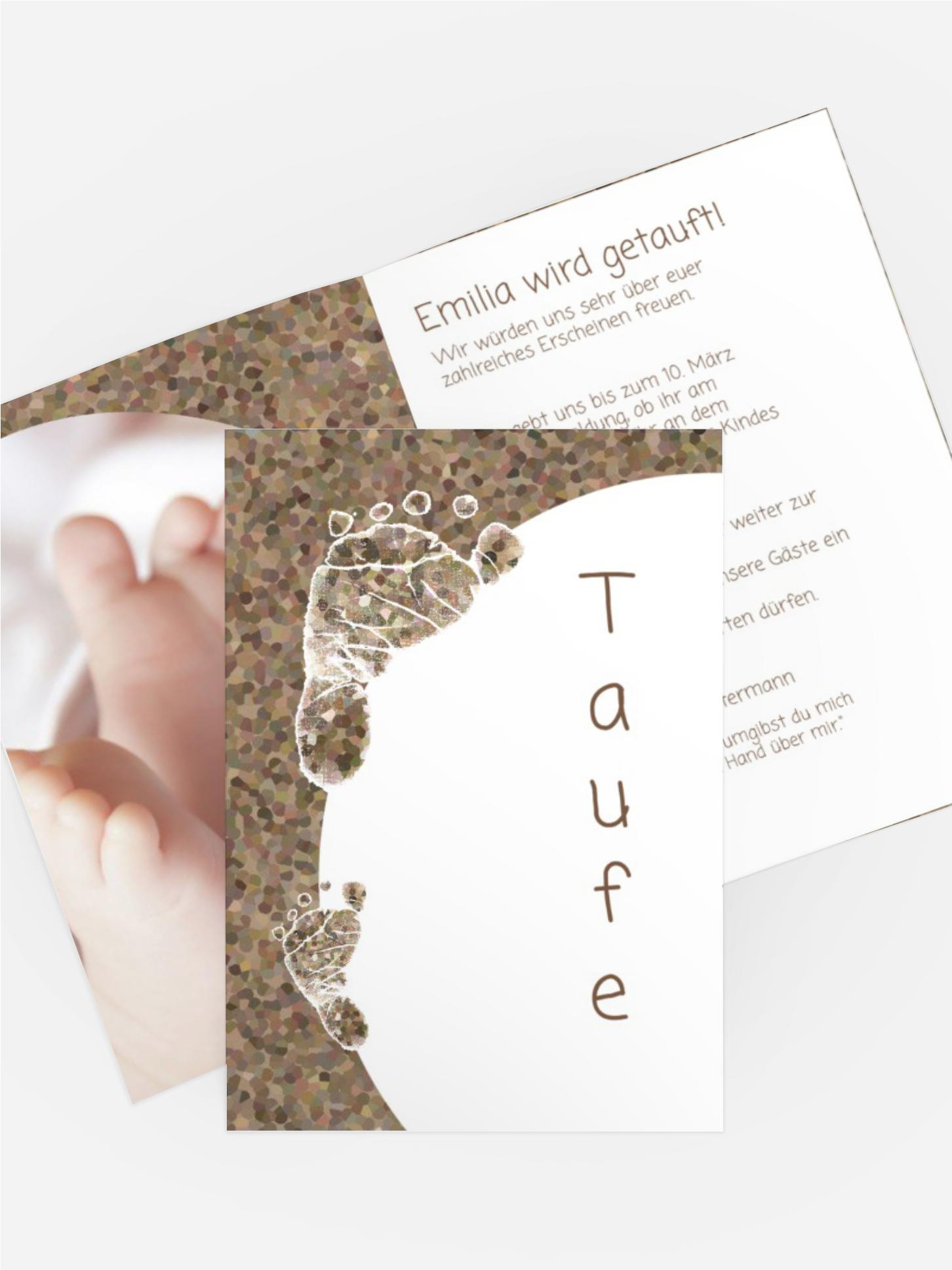 Taufkarte Erste Schritte