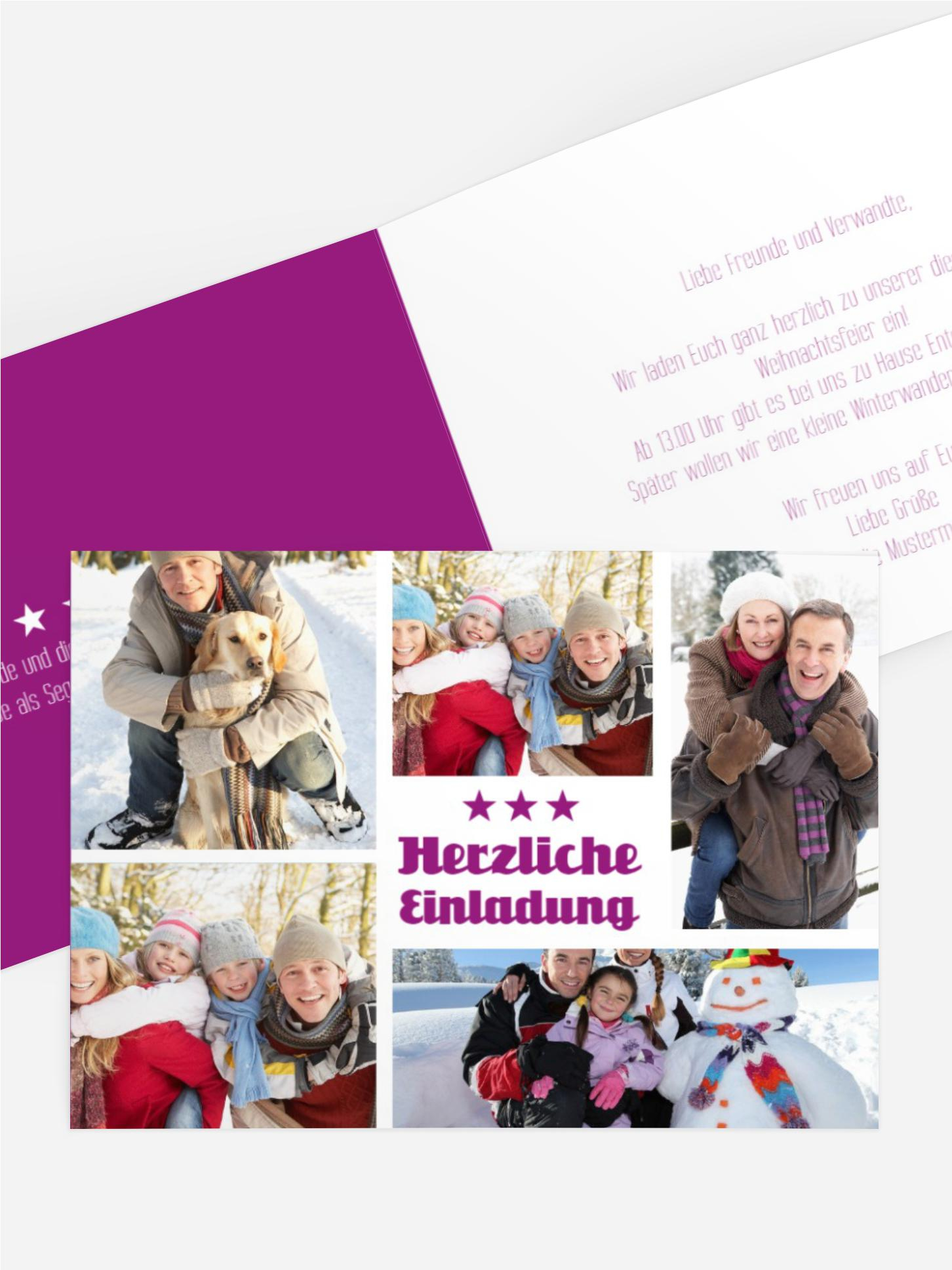 Weihnachtseinladung Bilder