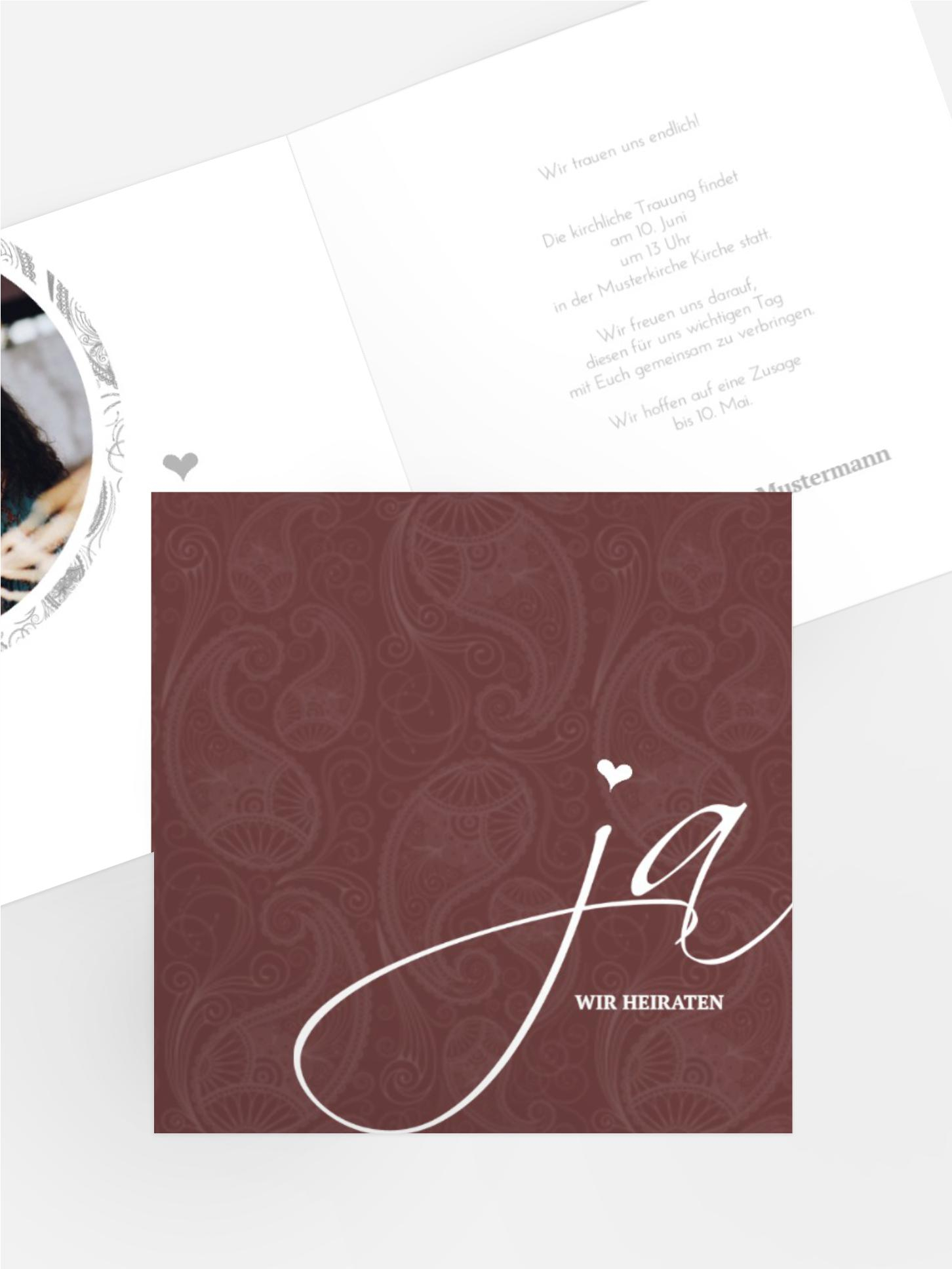 Einladungskarte Traumhochzeit