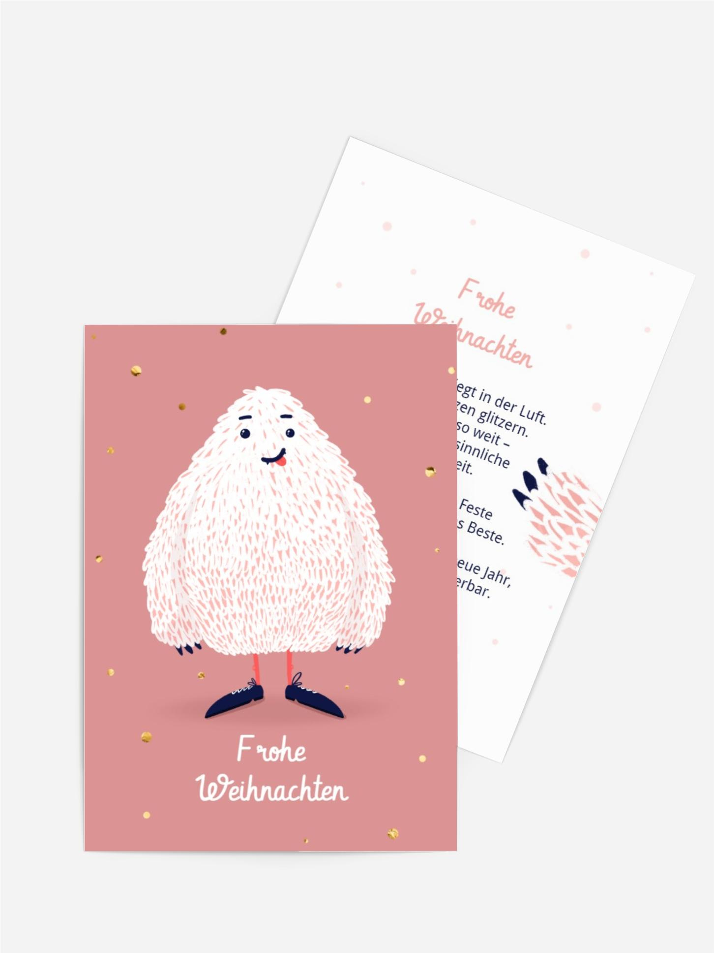 Fröhliche Yeti Grüße