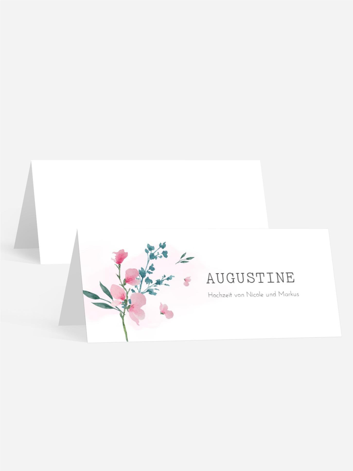 Tischkarte Sträußchen