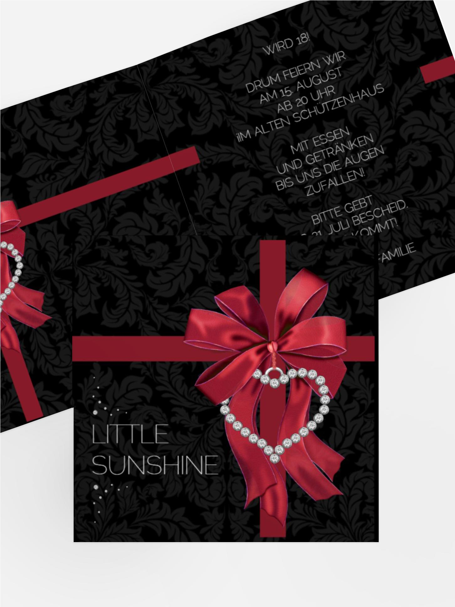 Einladung zum Geburtstag Geschenk