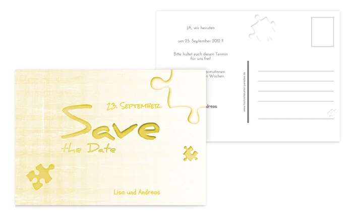 Save the Date Puzzle Save the Date Puzzle