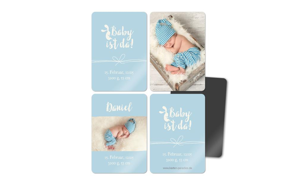 Fotomagnete zur Geburt Babygeschenk