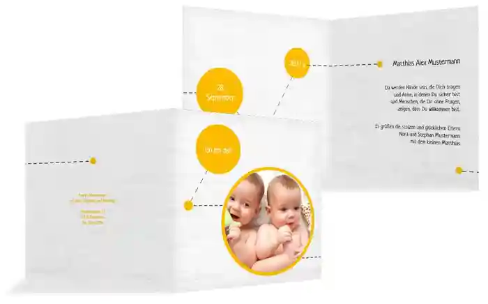 Grußkarte Geburt way of life