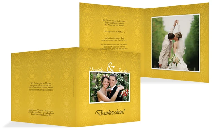 Dankeskarte Eheversprechen