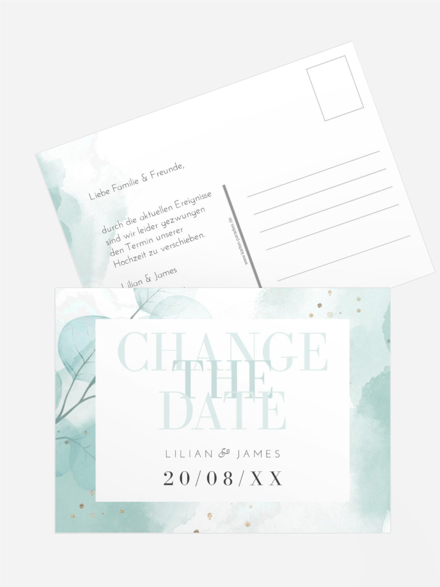 Change The Date Karte Wolkenbaum