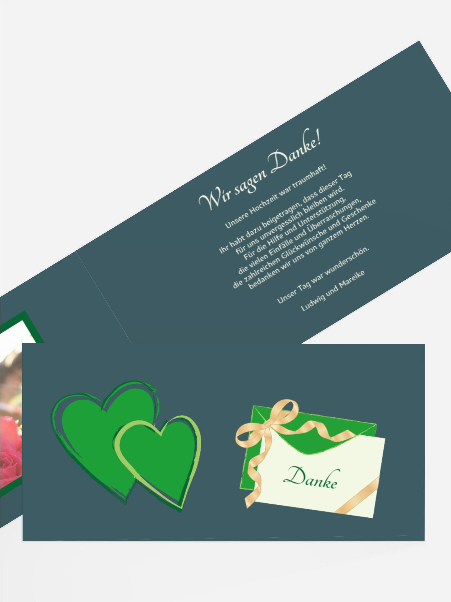 Dankeskarte Eheglück