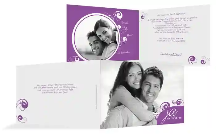 Hochzeitseinladung Squiggle Chubby