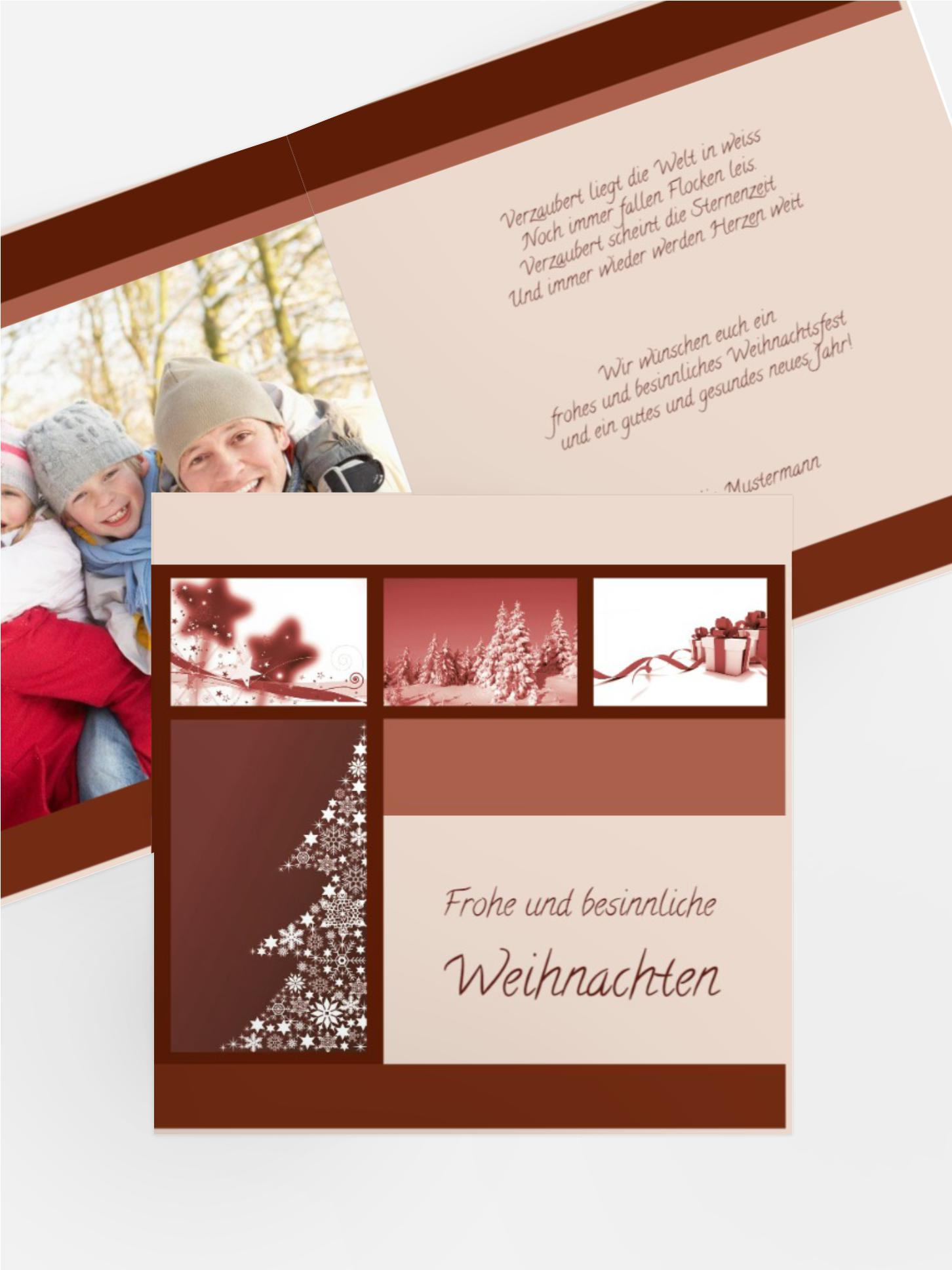 Weihnachtsgrußkarte Privat Classic