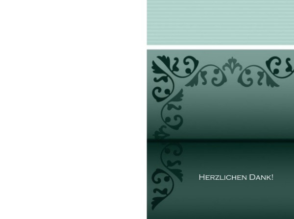 Dankeskarte Briefpapier hoch Dankeskarte Briefpapier hoch