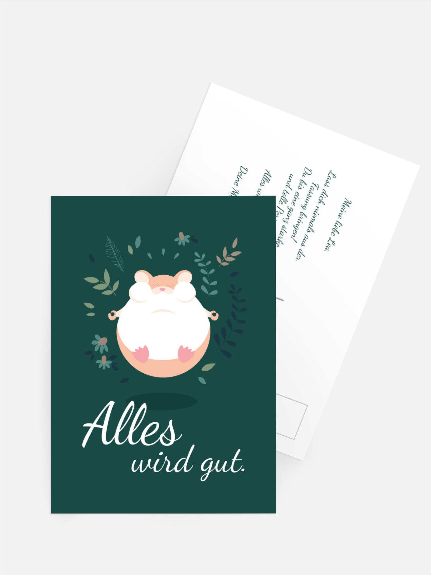 Spruchkarte Alles wird gut