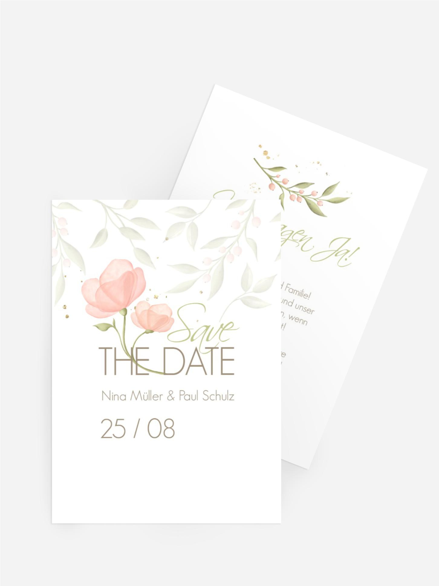 Karte Blümchenglück