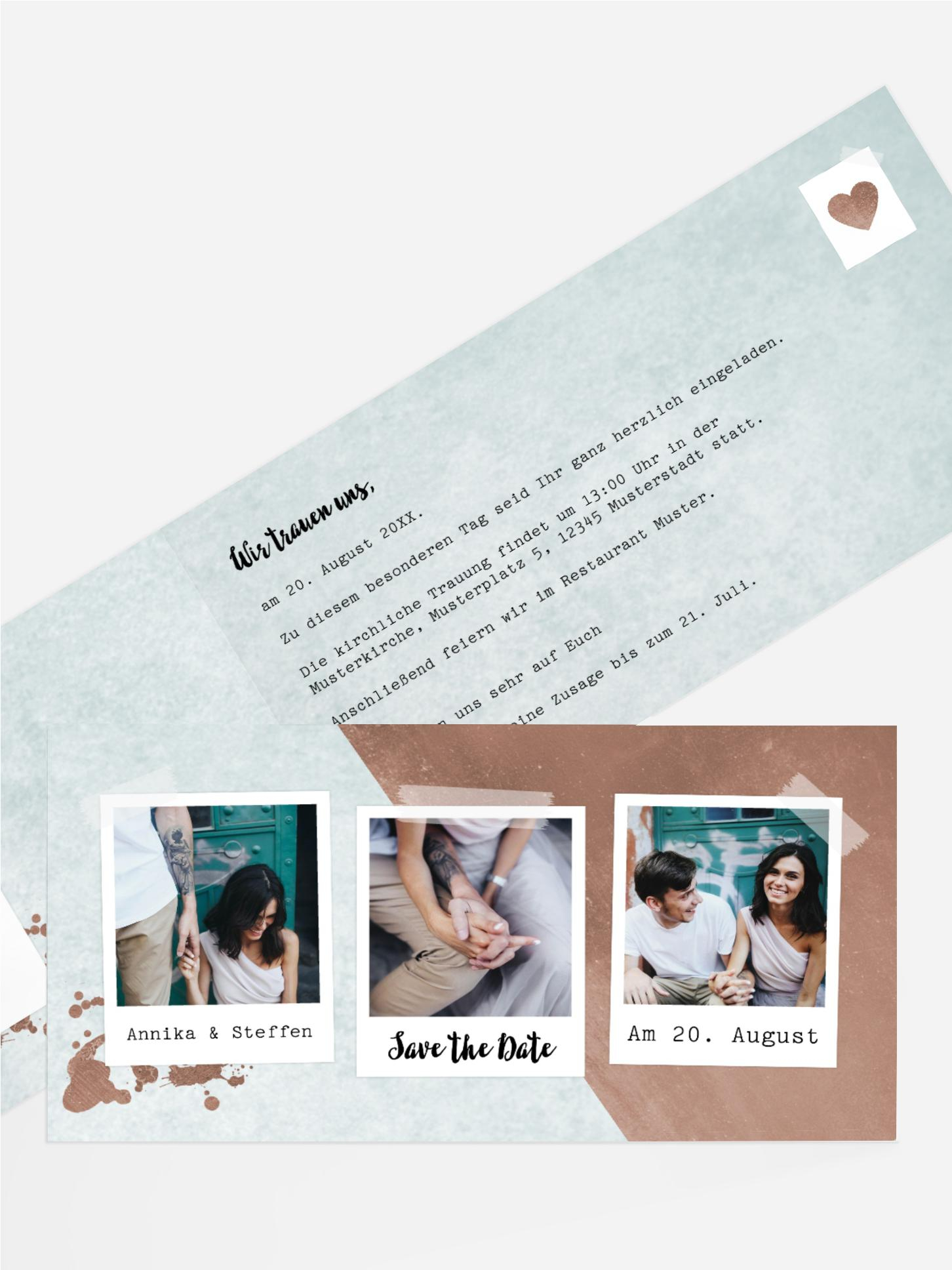 Hochzeitseinladung Fotosammlung