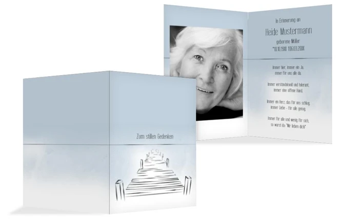 Sterbebildkarte boardwalk