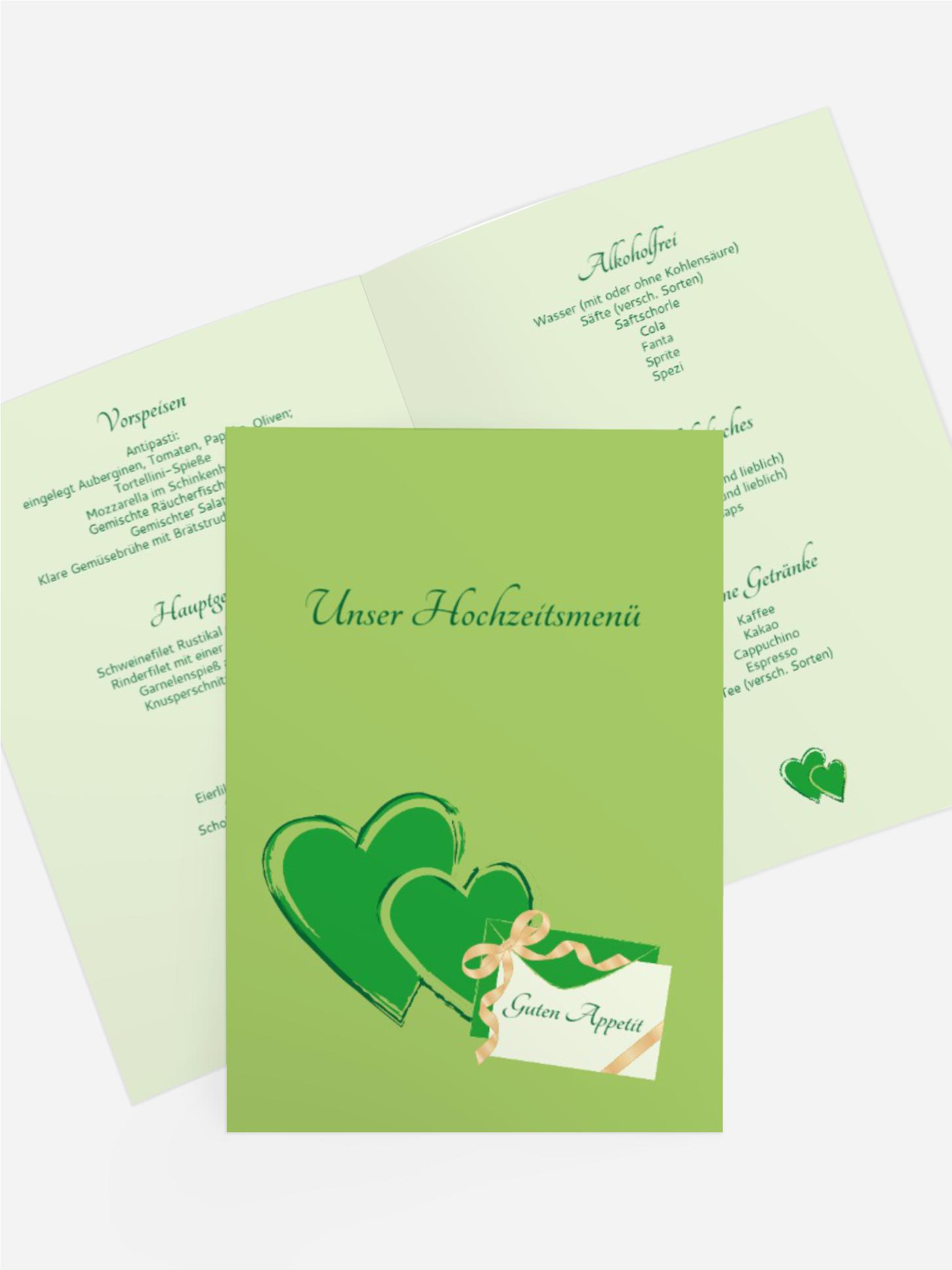 Menükarte Eheglück