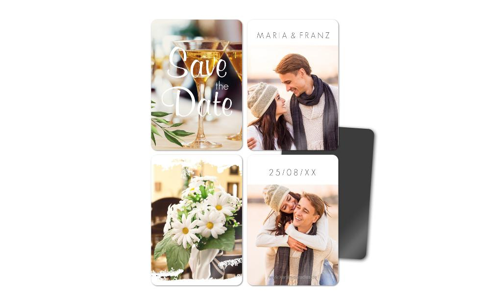 Fotomagnete zur Hochzeit Grüner Zweig