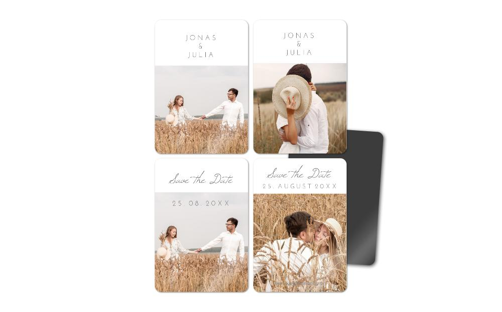 Fotomagnete zur Hochzeit Kornkreis