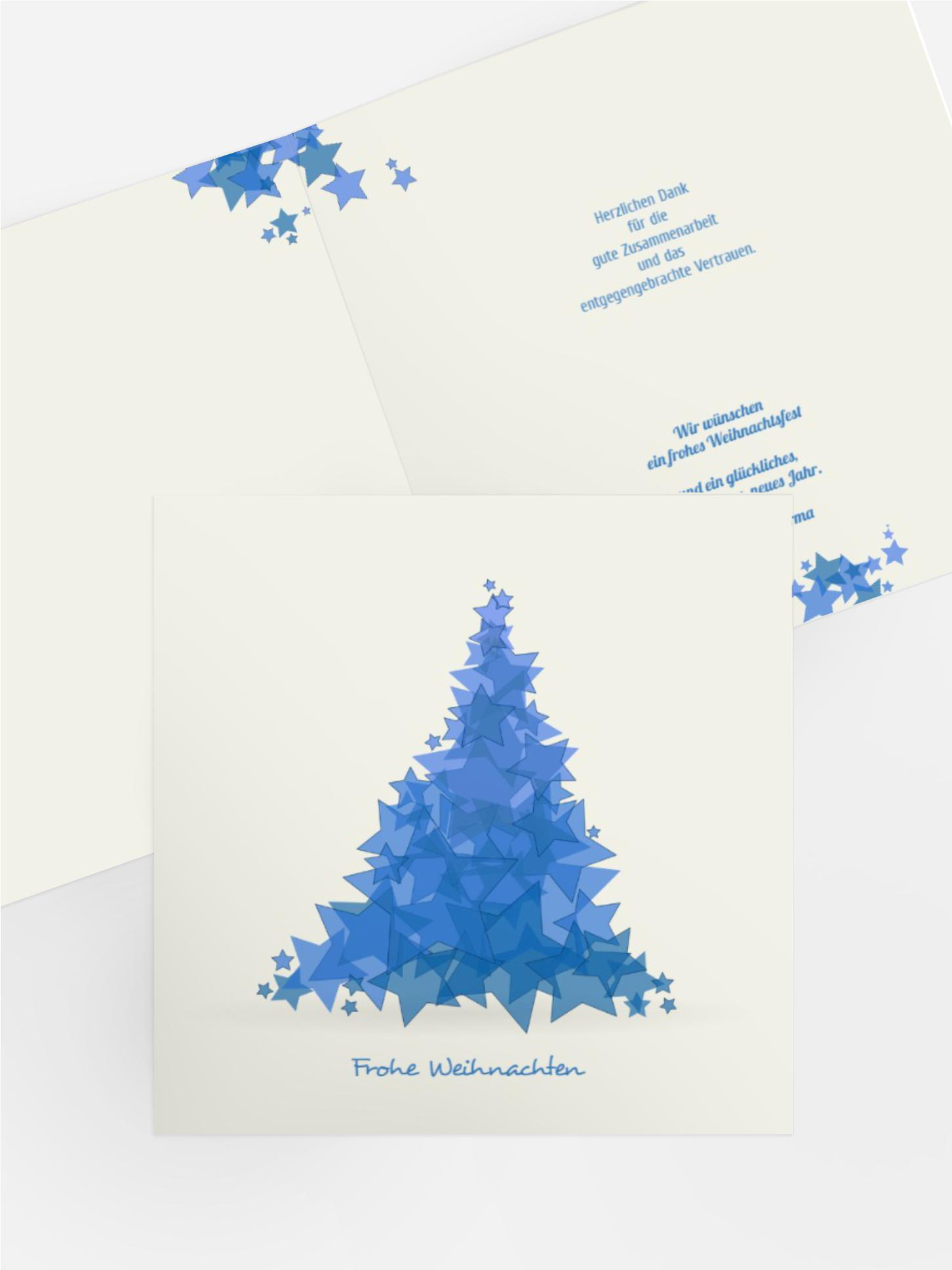 Weihnachts Grußkarte geschäftlich Designerbaum