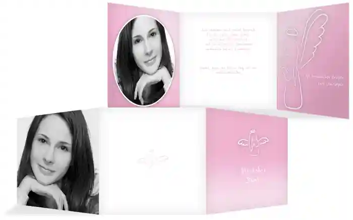 Dankeskarte Konfirmation_Angel