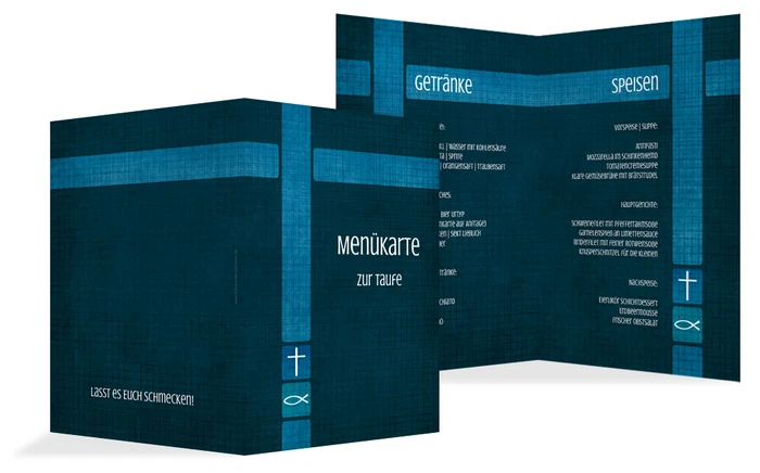 Menükarte Taufe Glaube und Geborgenheit Menükarte Taufe Glaube und Geborgenheit