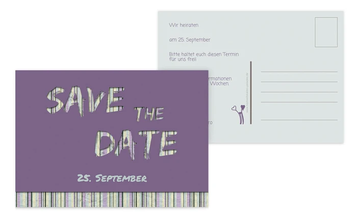 Save the Date Wir heiraten