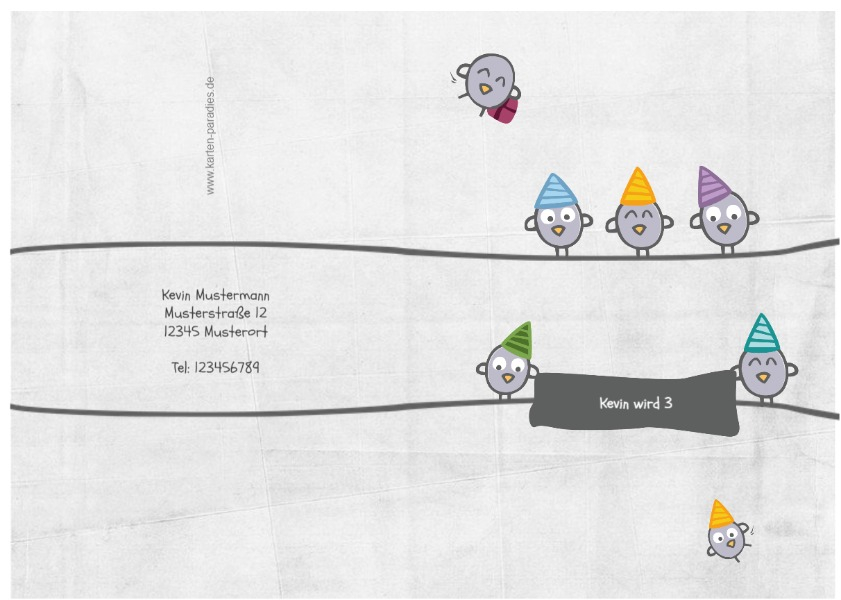 Geburtstagseinladung Vogelfest