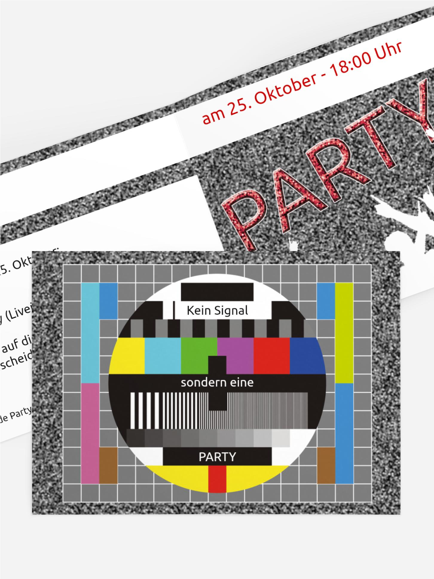 Einladungskarte Geburtstag Testbild