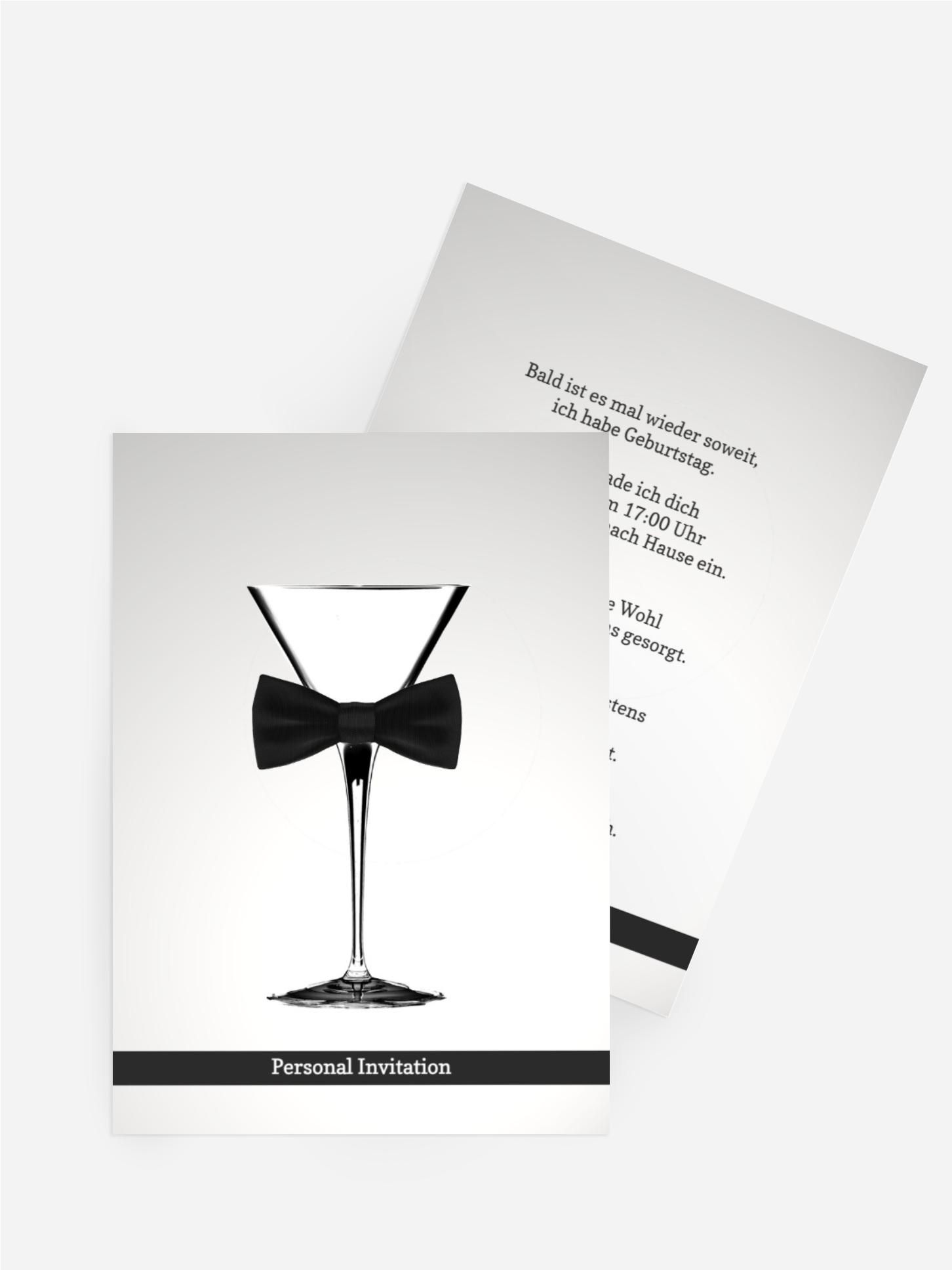 Geburtstagseinladung Gentleman