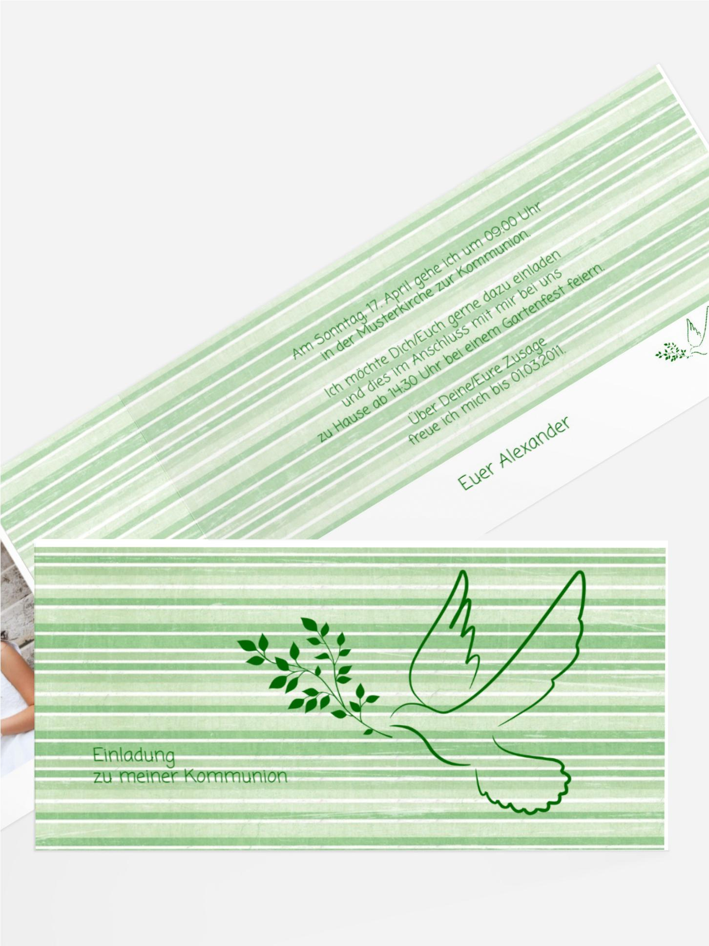 Einladungskarte Kommunion_Taube 2