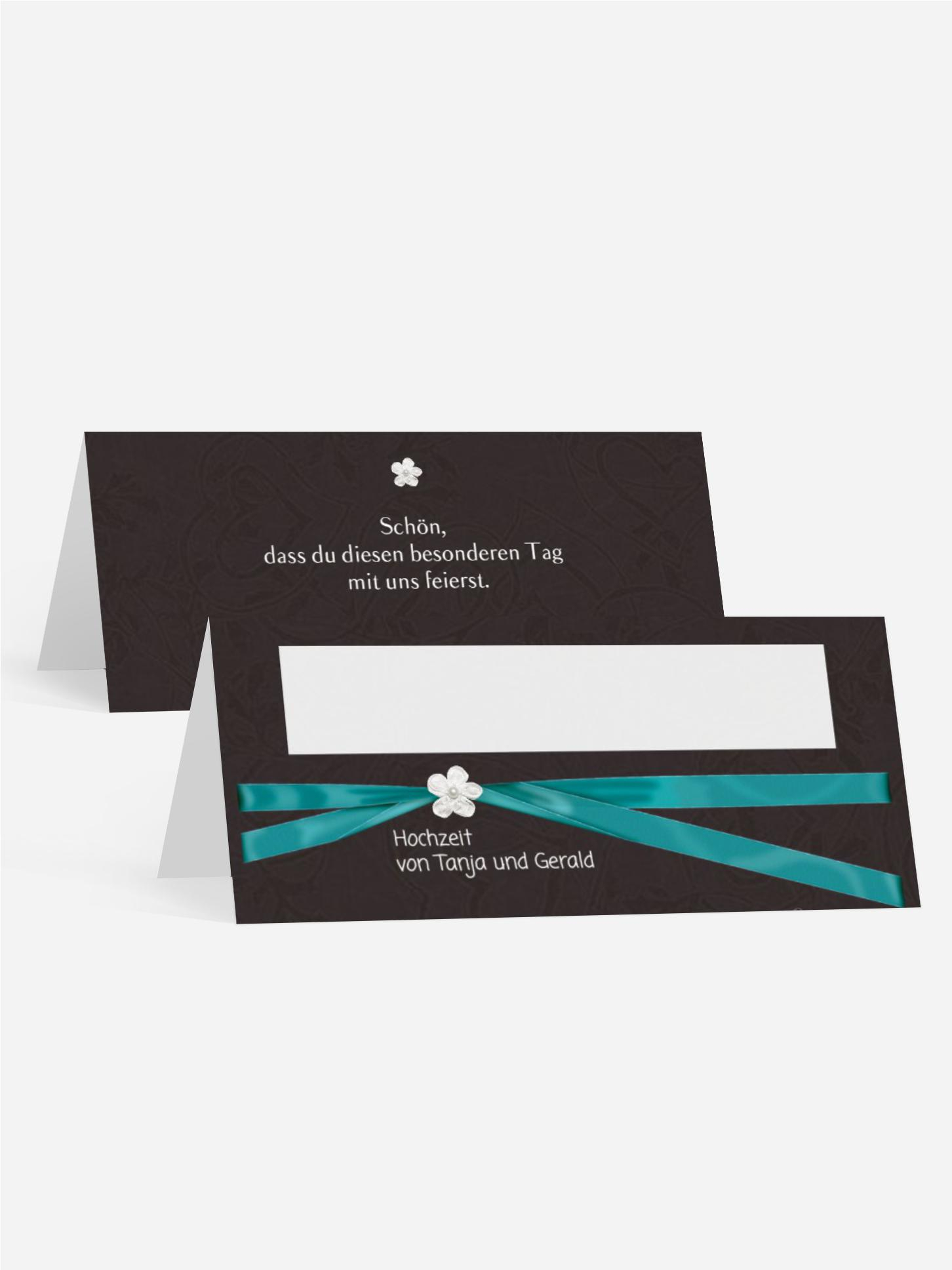 Tischkarte sanfte Blüte