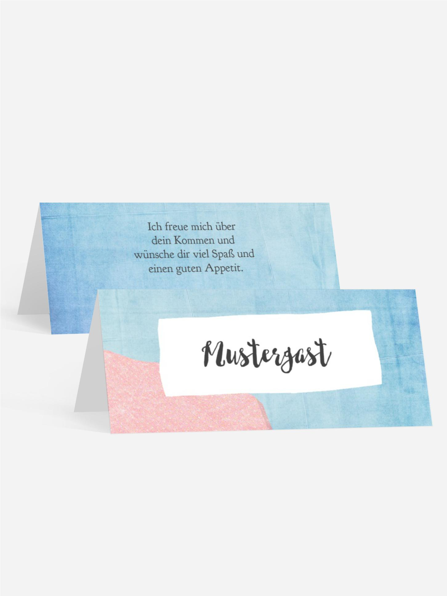 Tischkarte Kommunion Collage