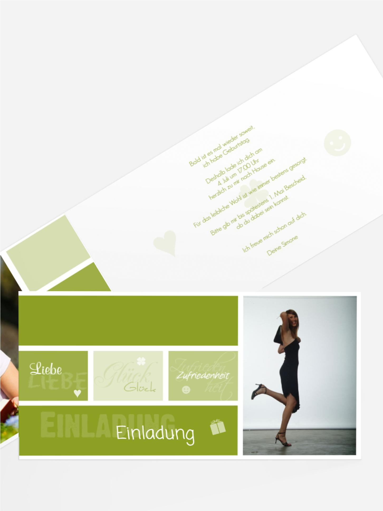 Einladung Liebe Glück Zufriedenheit Foto