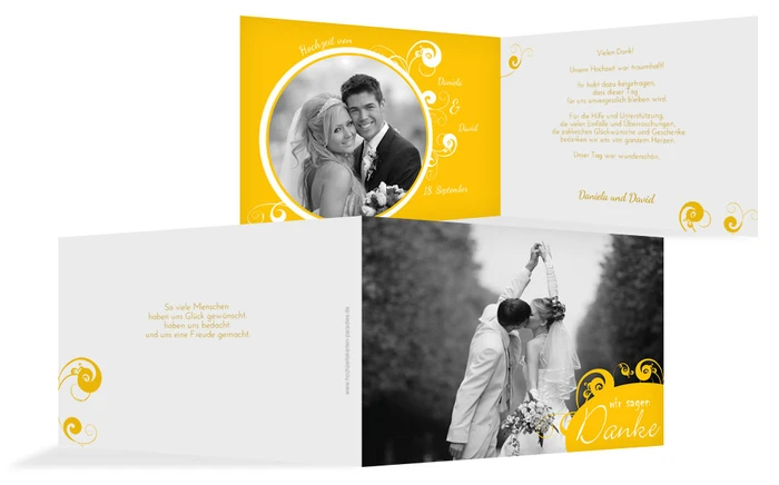 Dankeseinladung Squiggle Chubby